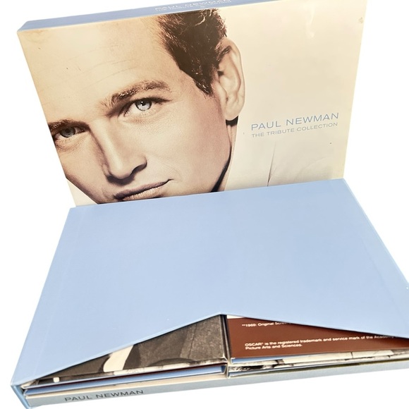 NWT Paul Newman tribute 17 movie DVD & photobook Collection Blue Box Set - Picture 3 of 9